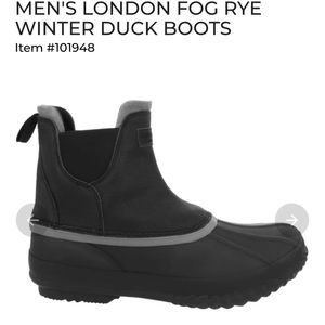 Men's London Fog Winter Boots Black size 9M